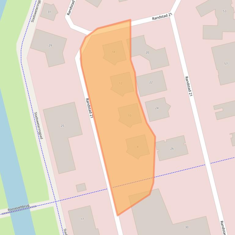 Kaart van postcodegebied 1314BL.