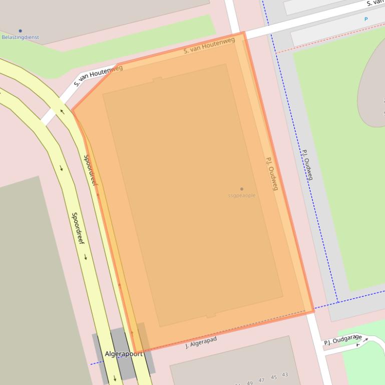 Kaart van postcodegebied 1314CK.