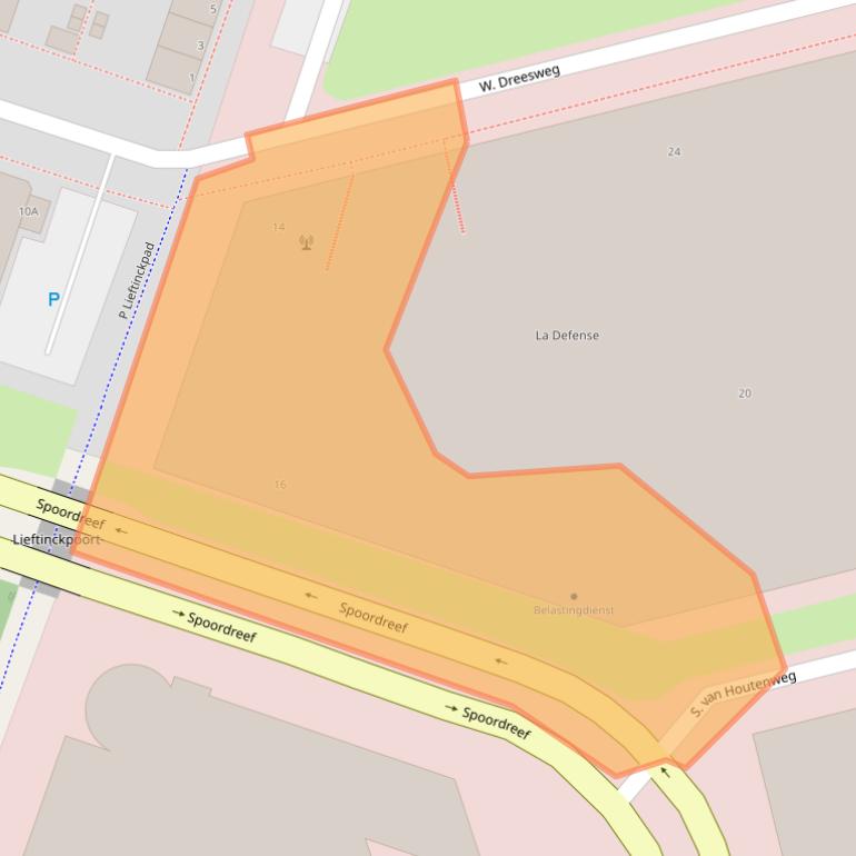 Kaart van postcodegebied 1314CL.