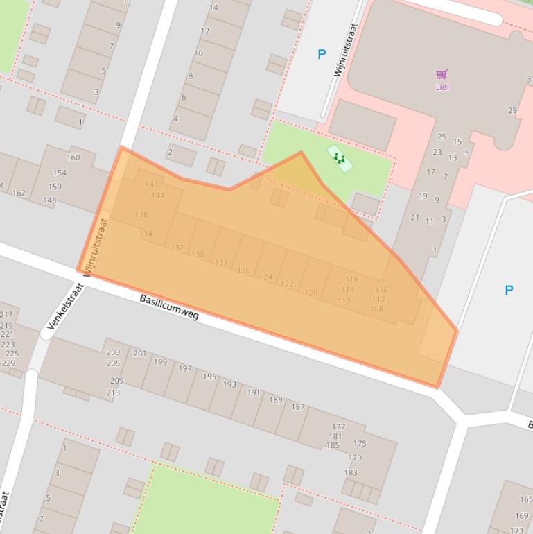 Kaart van postcodegebied 1314HD.