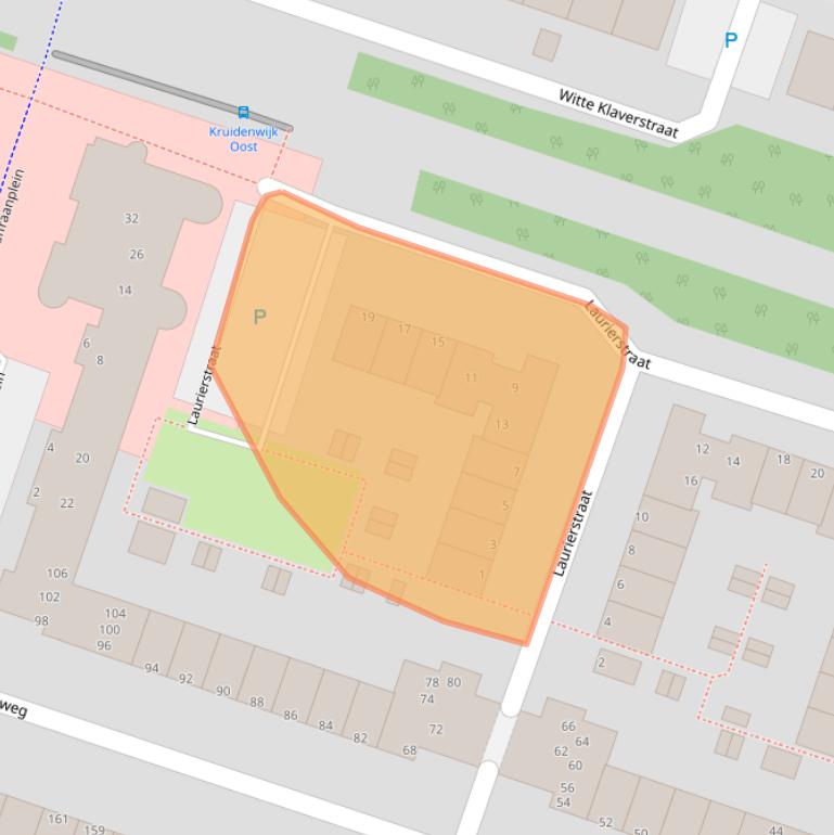 Kaart van postcodegebied 1314HL.