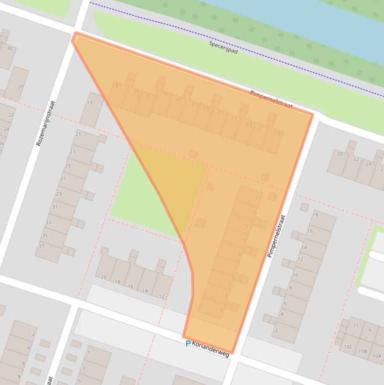 Kaart van postcodegebied 1314JK.