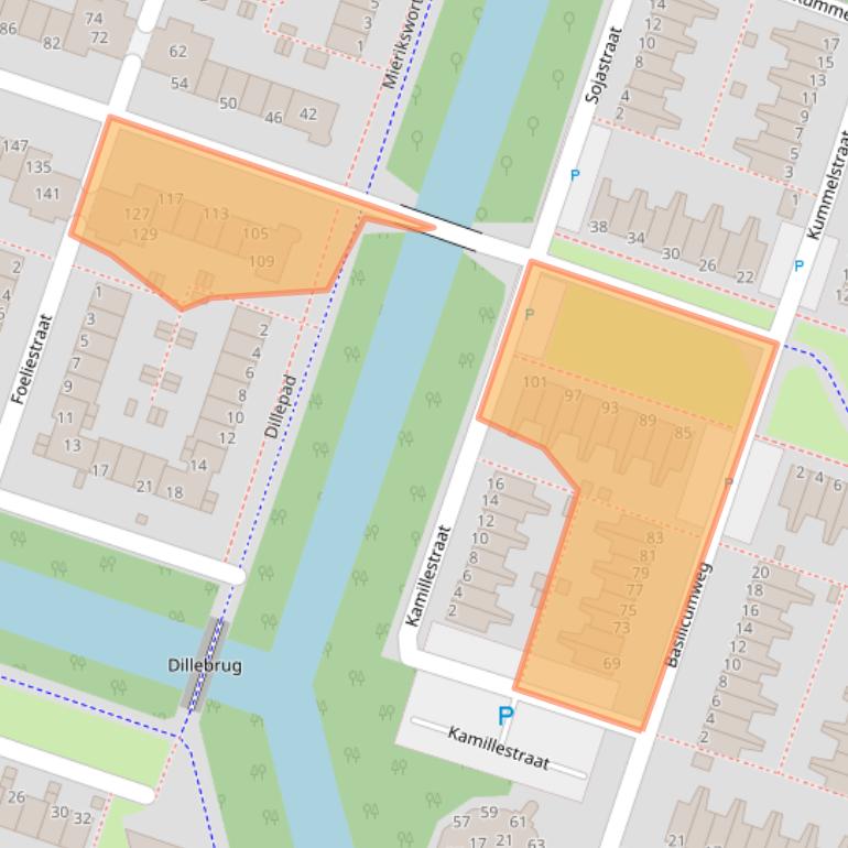 Kaart van postcodegebied 1314JV.