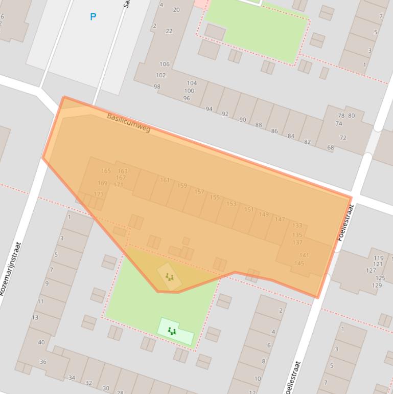Kaart van postcodegebied 1314JW.