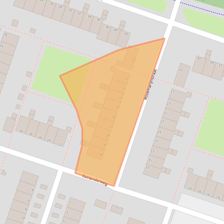 Kaart van postcodegebied 1314KR.