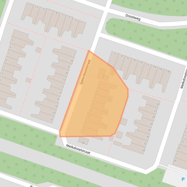 Kaart van postcodegebied 1314LK.