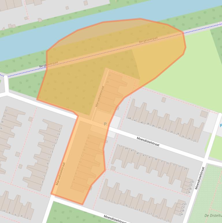 Kaart van postcodegebied 1314LS.