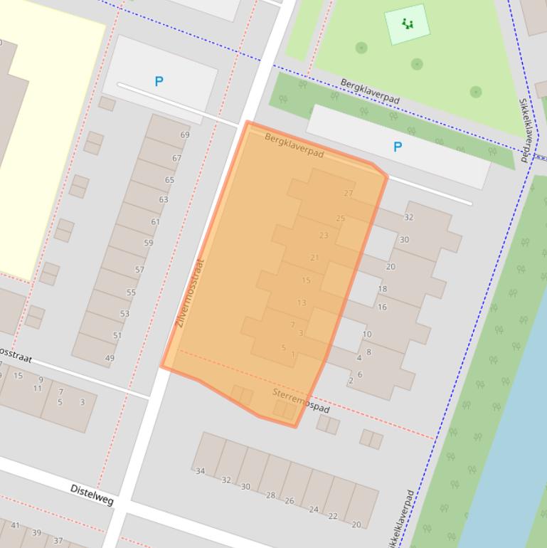 Kaart van postcodegebied 1314MV.