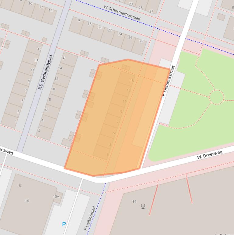 Kaart van postcodegebied 1314NM.