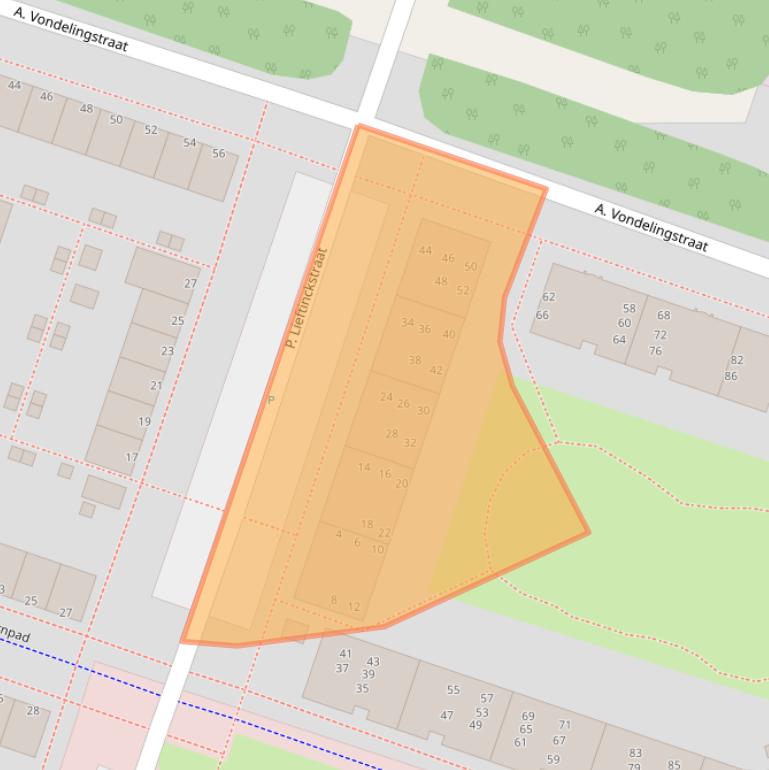Kaart van postcodegebied 1314NP.
