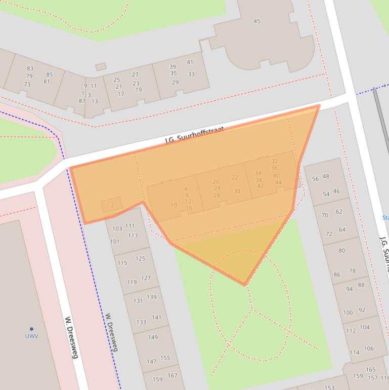 Kaart van postcodegebied 1314NT.