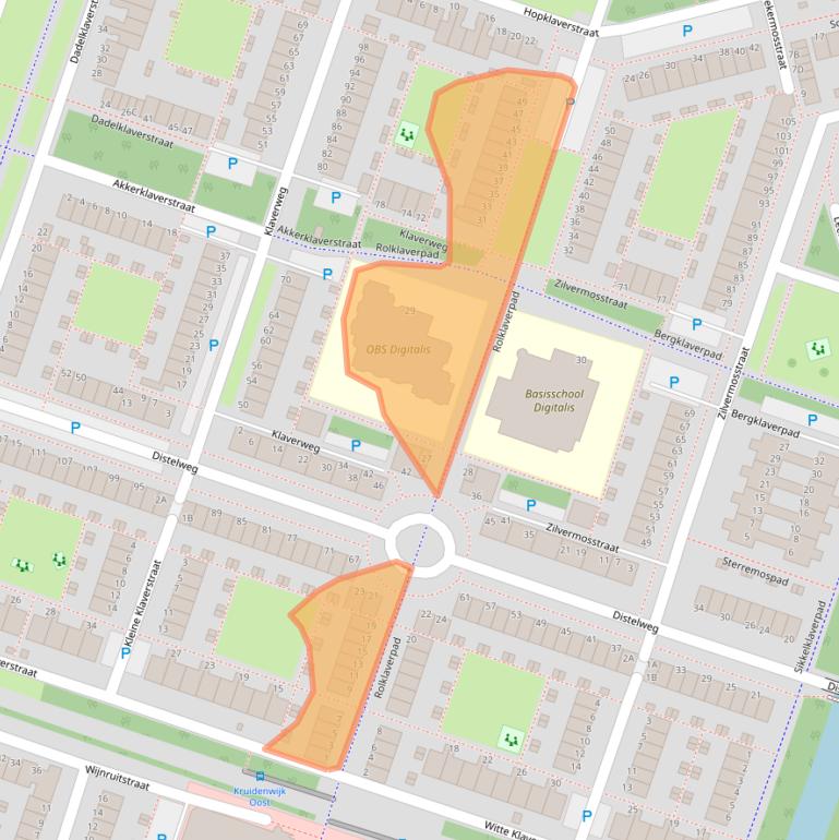 Kaart van postcodegebied 1314PD.