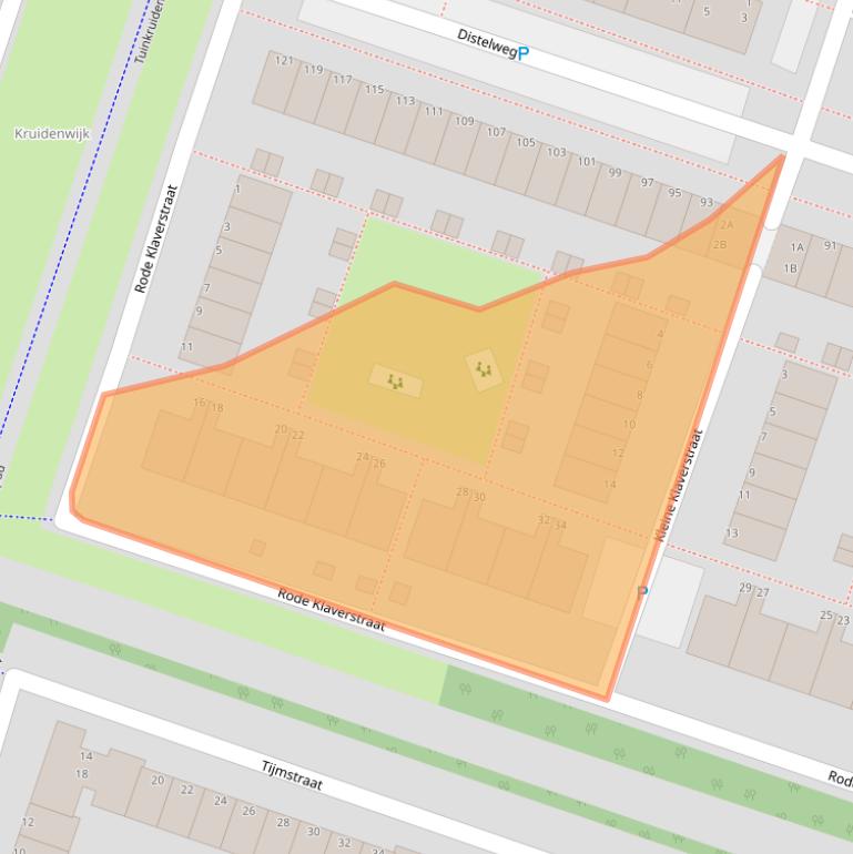 Kaart van postcodegebied 1314PH.