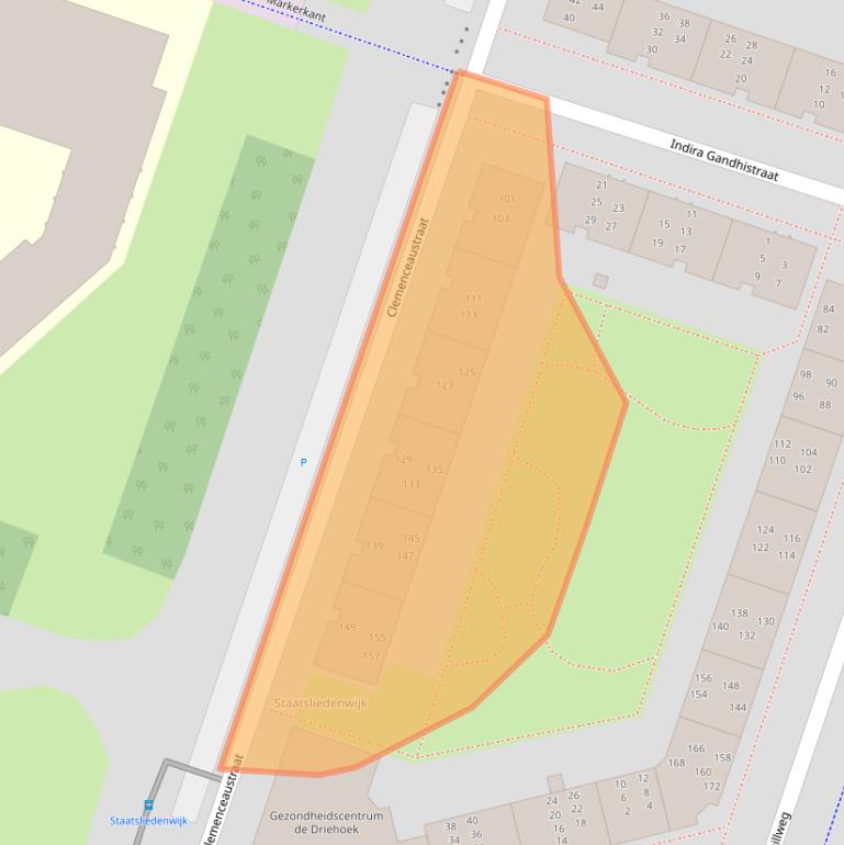 Kaart van postcodegebied 1314PR.