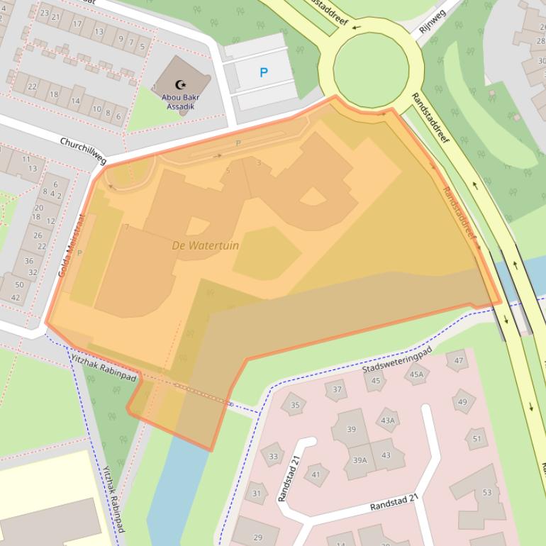 Kaart van postcodegebied 1314RA.