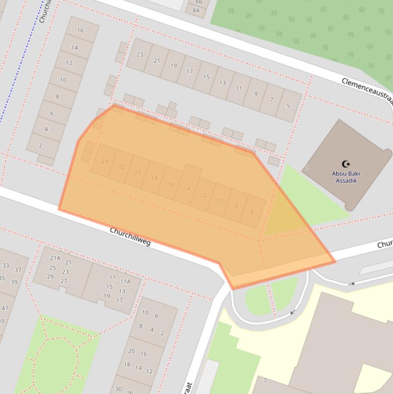 Kaart van postcodegebied 1314RG.