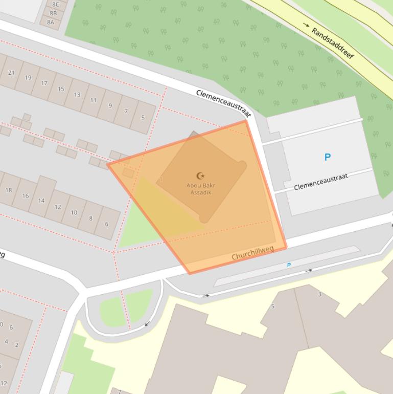 Kaart van postcodegebied 1314RL.