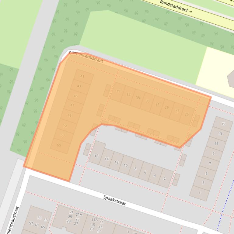 Kaart van postcodegebied 1314RN.