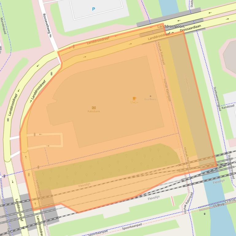 Kaart van postcodegebied 1314SK.