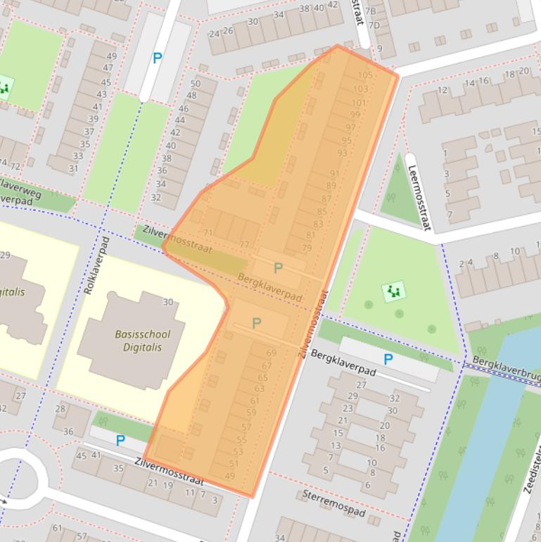 Kaart van postcodegebied 1314SP.