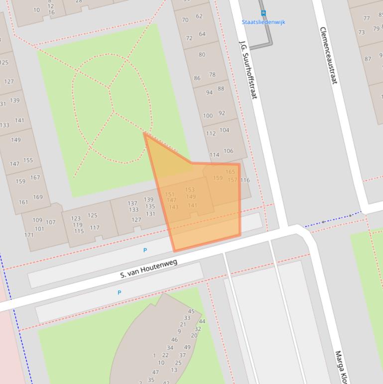 Kaart van postcodegebied 1314TP.