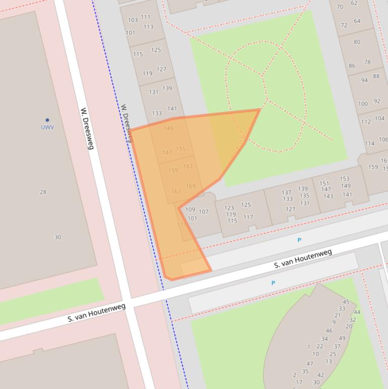 Kaart van postcodegebied 1314VA.