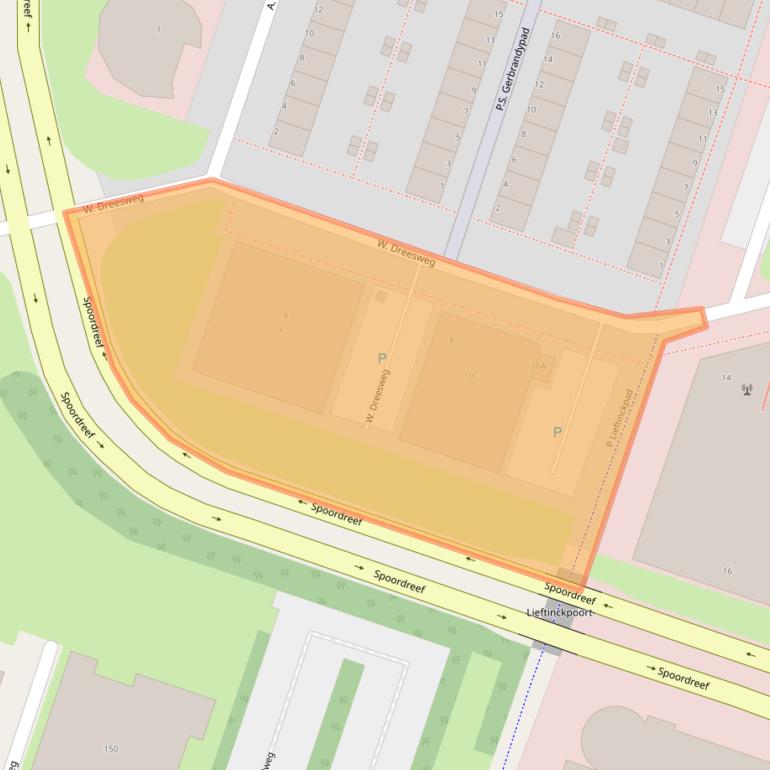 Kaart van postcodegebied 1314VB.