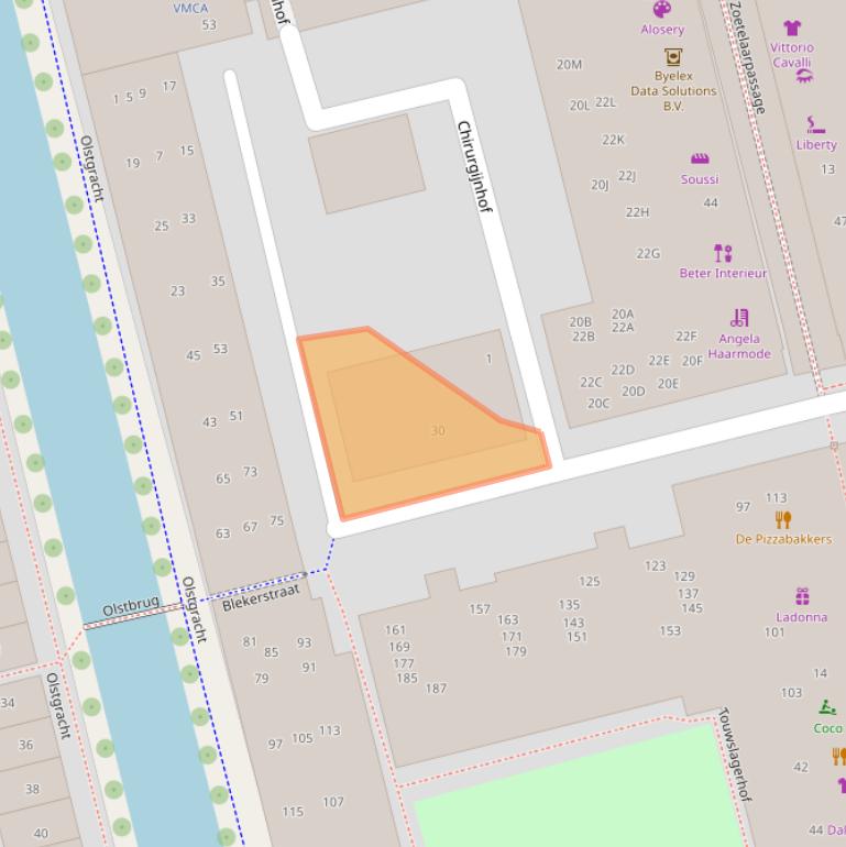 Kaart van postcodegebied 1315AJ.