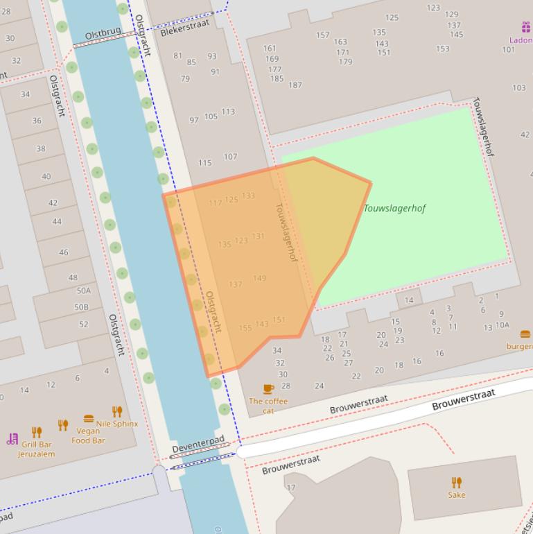 Kaart van postcodegebied 1315BK.