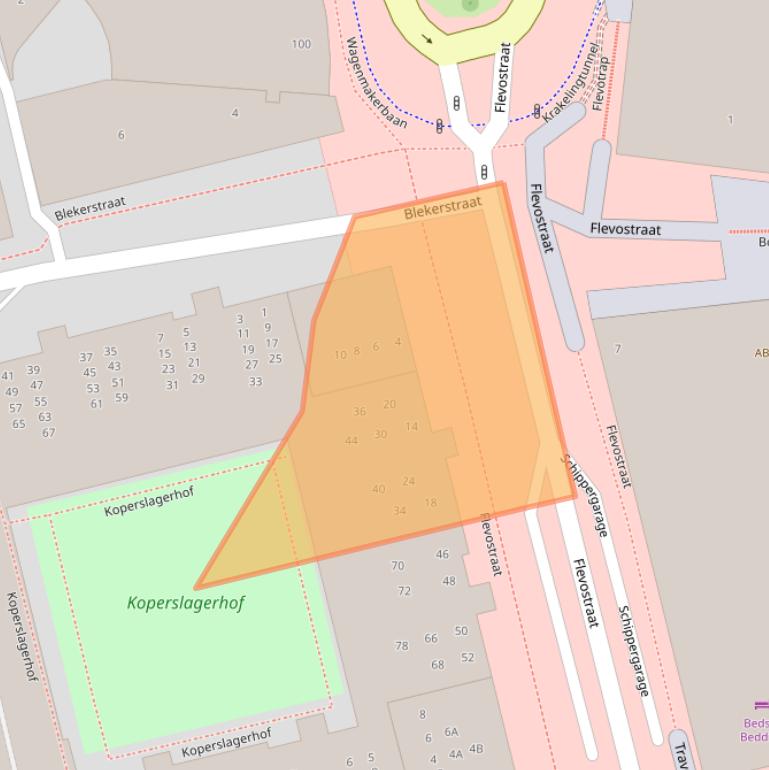 Kaart van postcodegebied 1315CC.