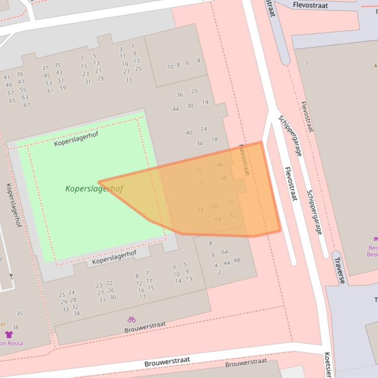 Kaart van postcodegebied 1315CD.