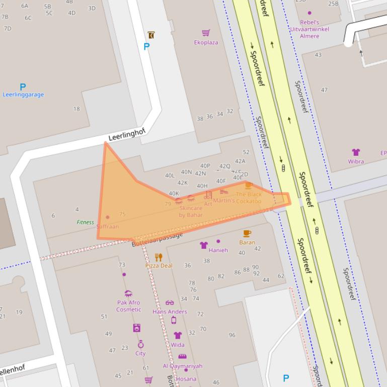 Kaart van postcodegebied 1315ER.