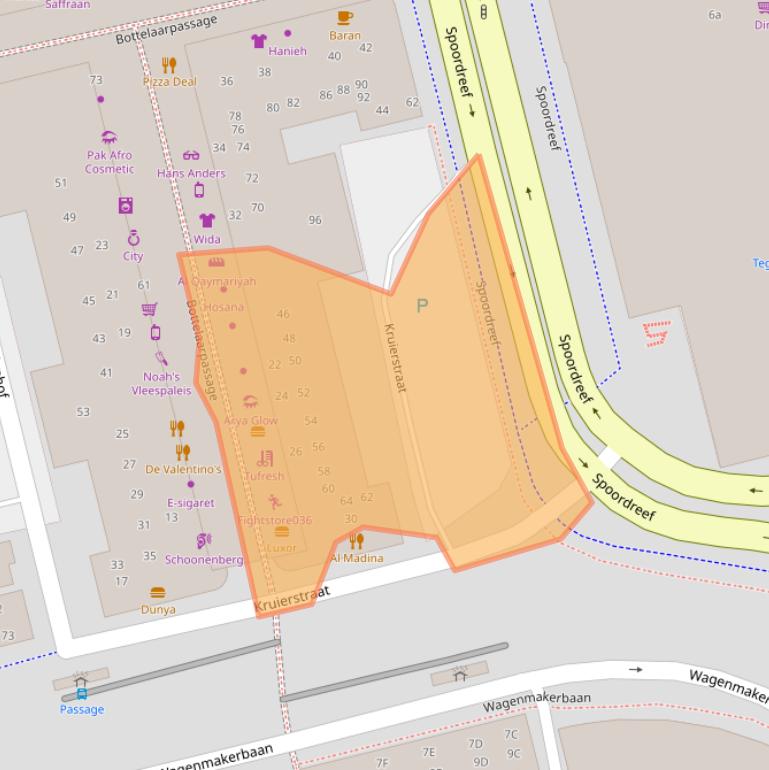 Kaart van postcodegebied 1315ES.