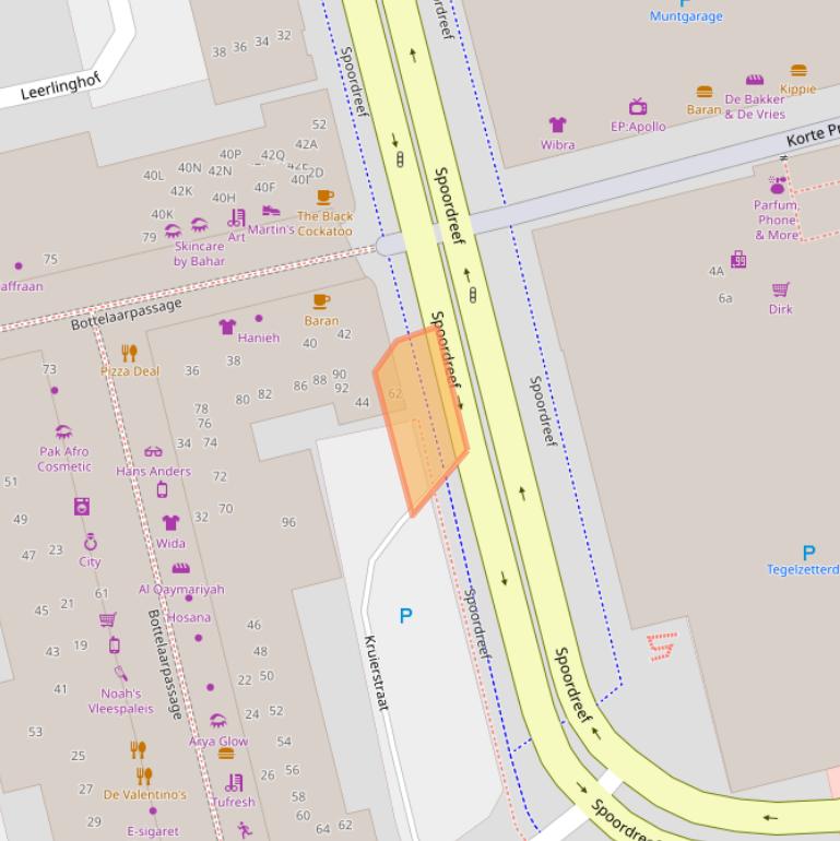 Kaart van postcodegebied 1315GR.