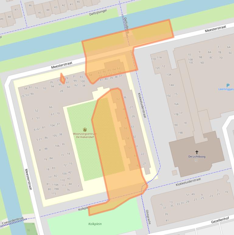 Kaart van postcodegebied 1315GV.
