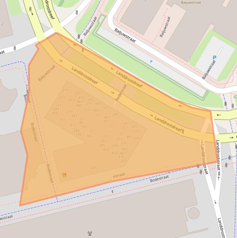 Kaart van postcodegebied 1315HK.