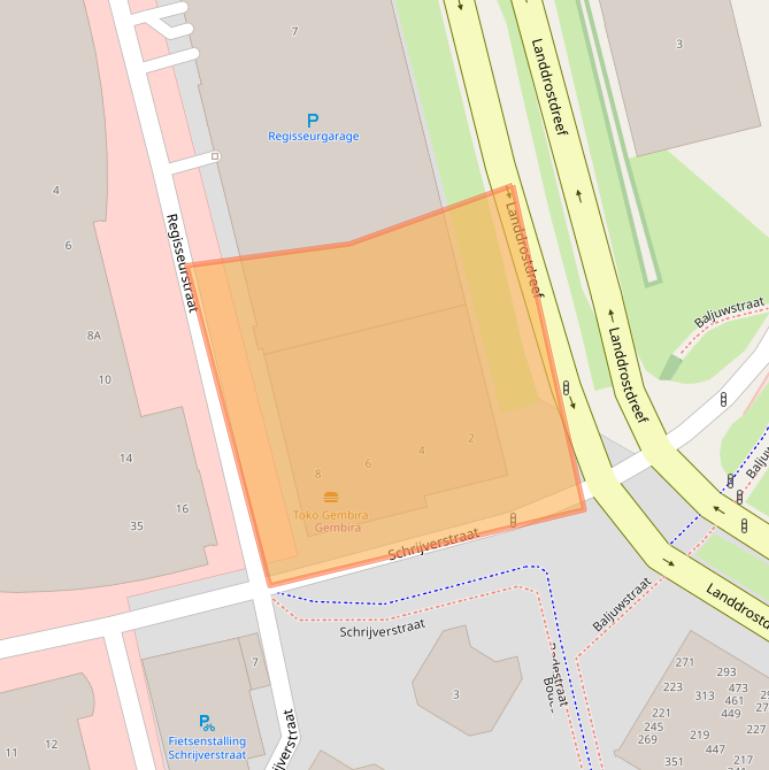 Kaart van postcodegebied 1315HX.