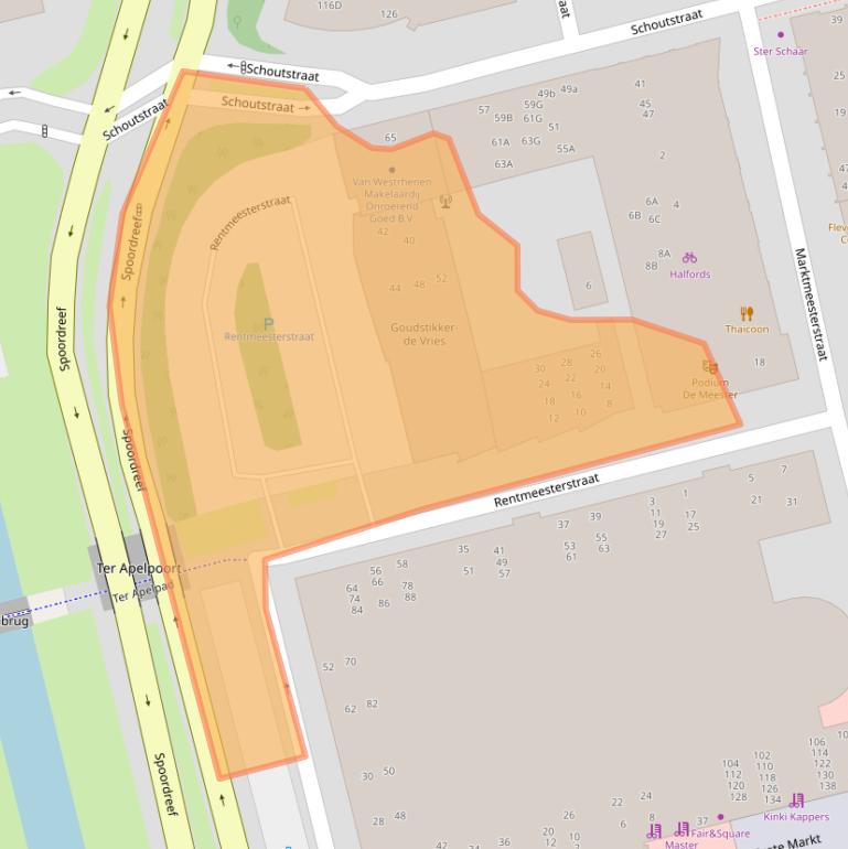 Kaart van postcodegebied 1315JS.