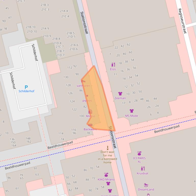 Kaart van postcodegebied 1315KH.