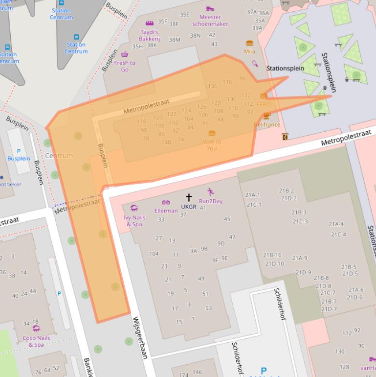 Kaart van postcodegebied 1315KN.