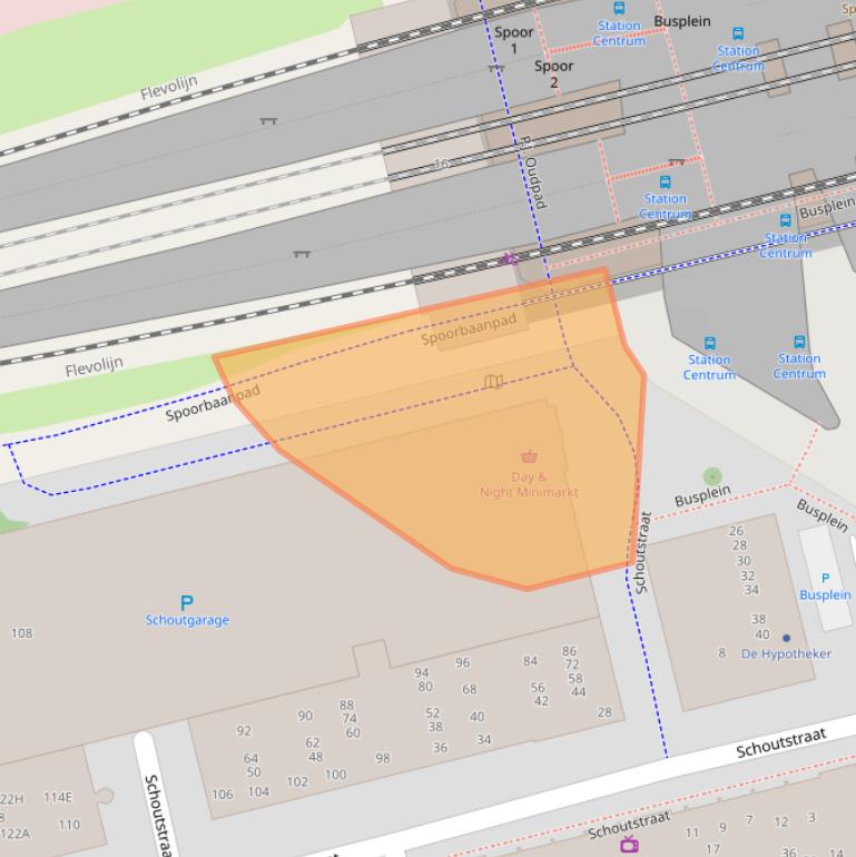 Kaart van postcodegebied 1315KP.