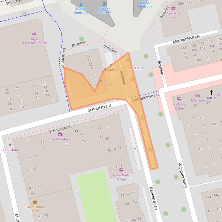 Kaart van postcodegebied 1315KW.