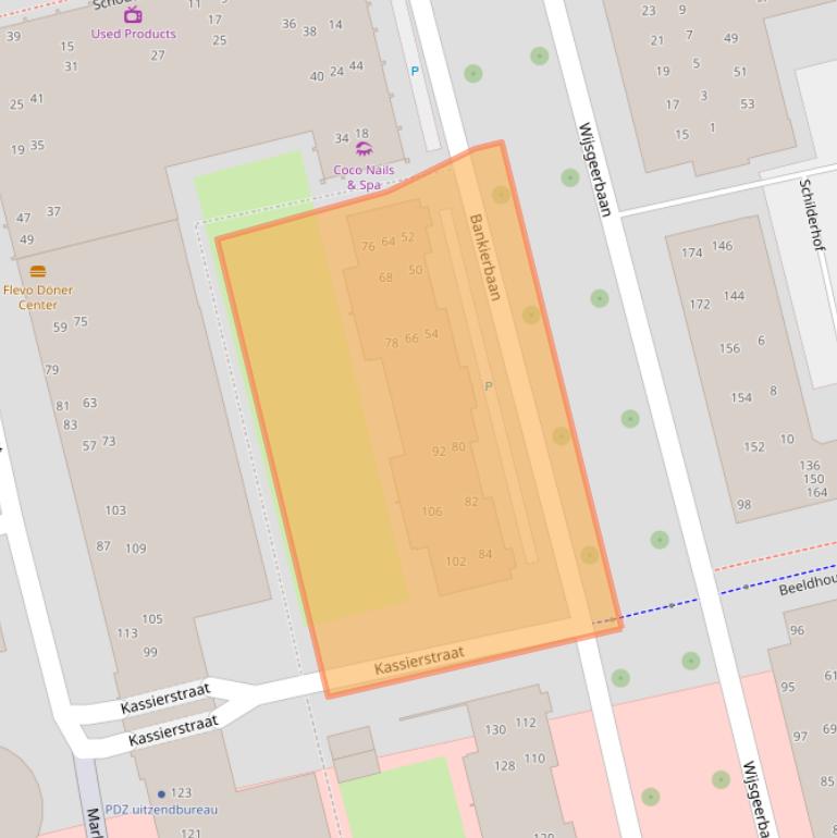 Kaart van postcodegebied 1315LB.