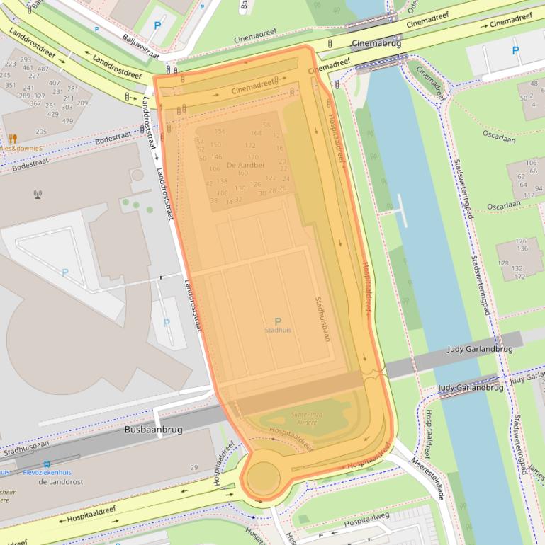 Kaart van postcodegebied 1315RG.