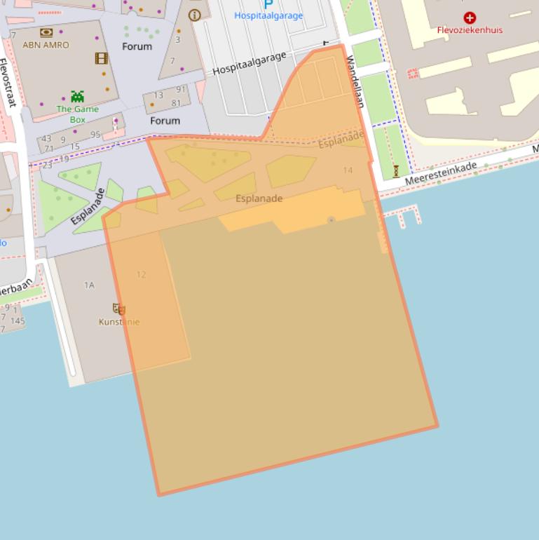 Kaart van postcodegebied 1315TA.