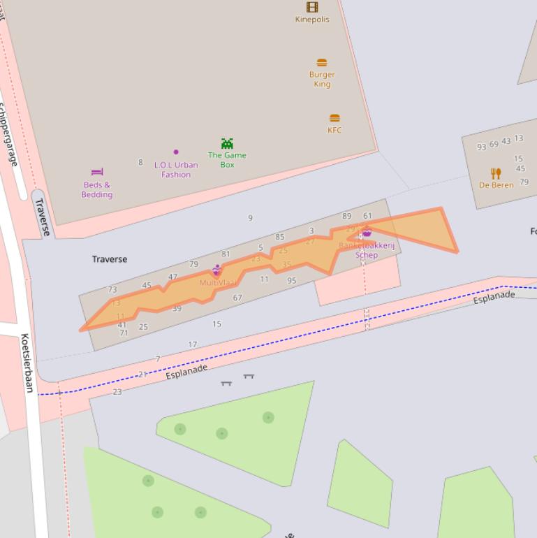 Kaart van postcodegebied 1315TB.