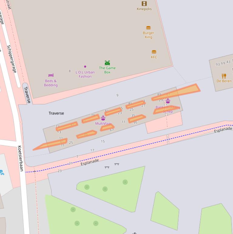 Kaart van postcodegebied 1315TC.