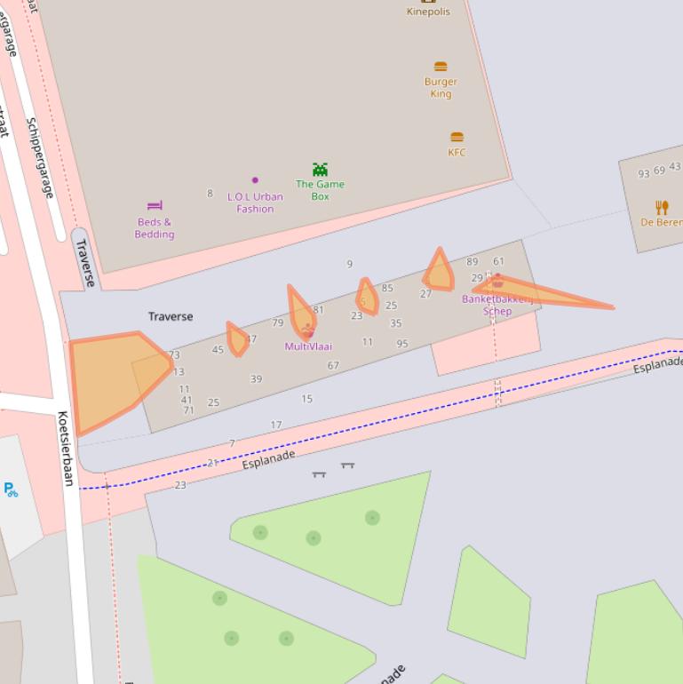 Kaart van postcodegebied 1315TJ.