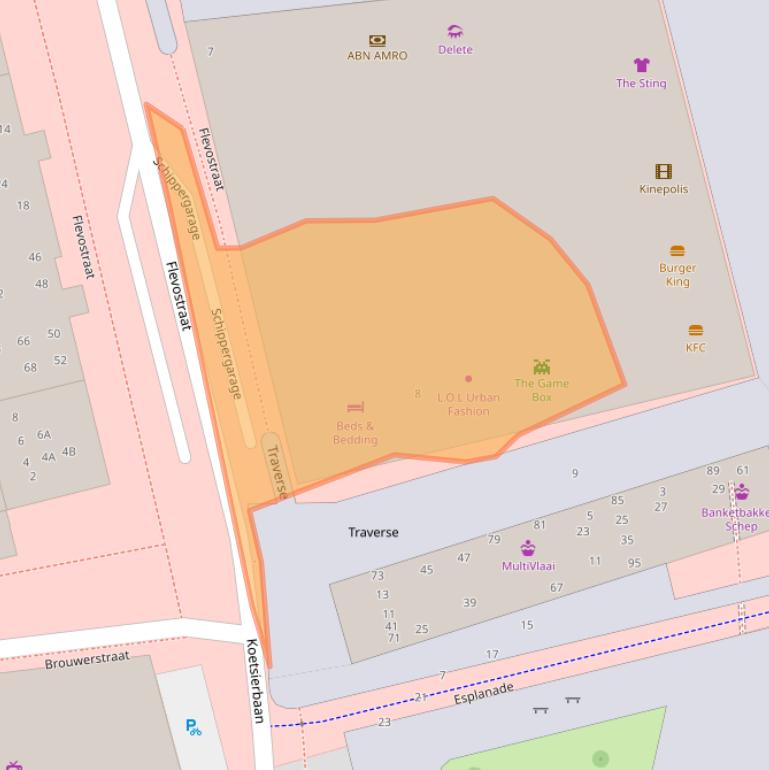 Kaart van postcodegebied 1315TK.