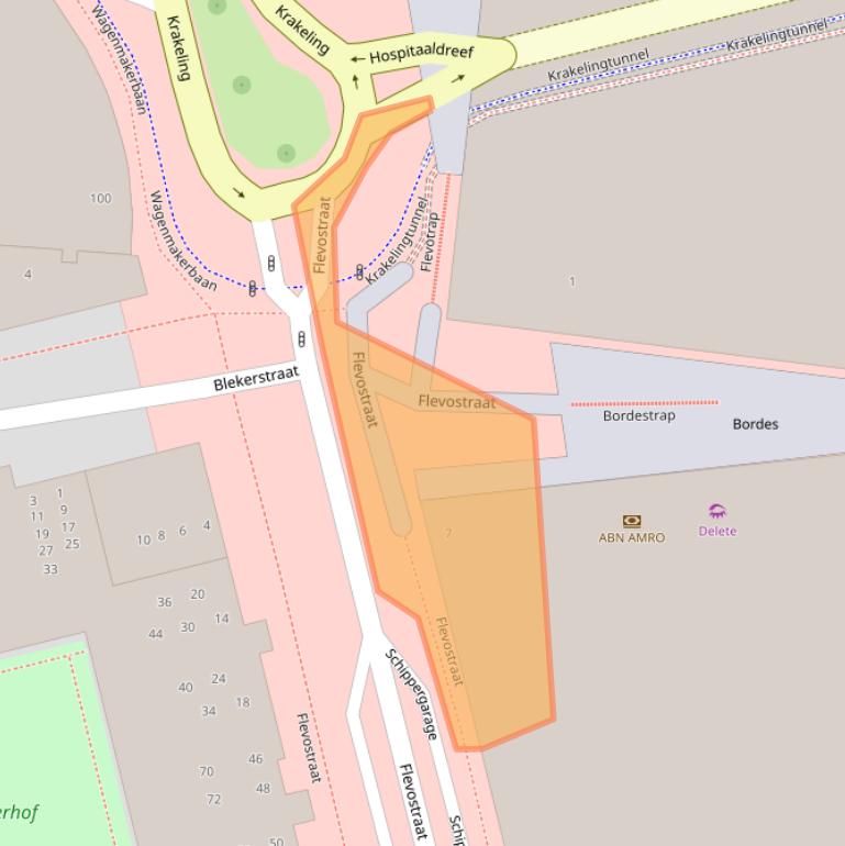 Kaart van postcodegebied 1315TP.